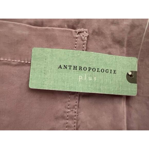 MWT Anthropologie Maeve The Colette Crop Wide Leg Pants Size 20W Lilac Purple - Picture 7 of 11